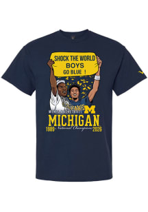 Yaxel Lendeborg Michigan Wolverines Navy Blue 2026 Basketball National Champions Shock The World S..