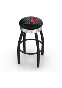 Arizona Diamondbacks 3 Ring Chrome Seat Pub Stool - Black