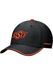 Nike Oklahoma State Cowboys Mens Black Structured Swoosh Flex Hat