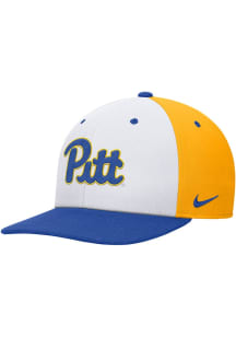 Nike Pitt Panthers White Pro Square Visor Flat Brim Mens Snapback Hat