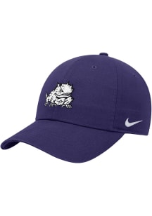 Nike TCU Horned Frogs TPU Logo Club Cap Adjustable Hat - Purple