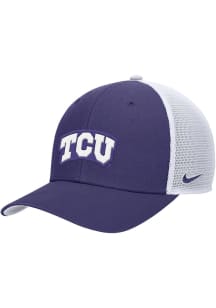 Nike TCU Horned Frogs Structured Adjustable Meshback Adjustable Hat - Purple