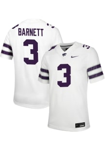Blake Barnett  Nike K-State Wildcats White NIL Game Football Jersey
