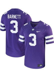 Blake Barnett  Nike K-State Wildcats Purple NIL Game Football Jersey