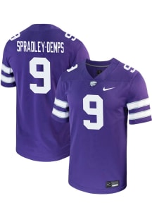 Jacques Spradley-Demps  Nike K-State Wildcats Purple NIL Game Football Jersey