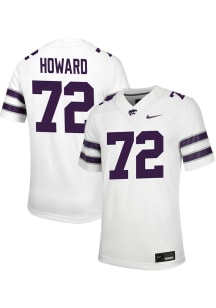 Ryan Howard  Nike K-State Wildcats White NIL Game Football Jersey