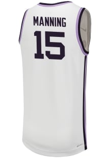 Taj Manning  Nike K-State Wildcats White Replica Name And Number Jersey
