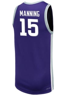 Taj Manning  Nike K-State Wildcats Purple Replica Name And Number Jersey