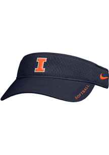 Nike Illinois Fighting Illini Mens Navy Blue Softball Ace Adjustable Visor