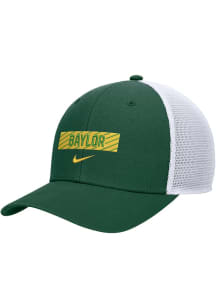 Nike Baylor Bears Rise Mesh Back Trucker Adjustable Hat - Green