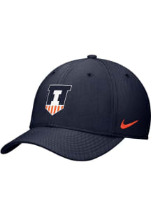 Nike Illinois Fighting Illini Rise Swoosh Adjustable Hat - Navy Blue