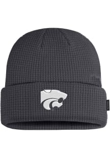 Nike K-State Wildcats Charcoal Terra Beanie Waffle Mens Knit Hat