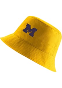 Nike Michigan Wolverines Yellow Core Bucket Design Mens Bucket Hat