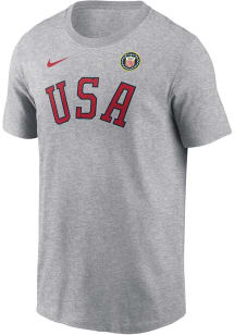 Nike Team USA Grey Block Short Sleeve T Shirt