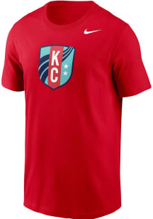 Nike KC Current Heartland Red Primary Logo Short Sleeve T Shirt