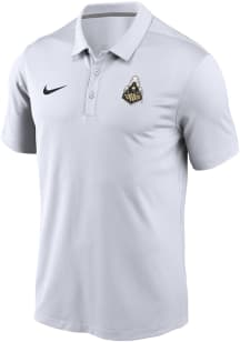 Nike Purdue Boilermakers Mens White Alt Logo Varsity Short Sleeve Polo