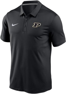 Nike Purdue Boilermakers Mens Black Primary Logo Varsity Short Sleeve Polo