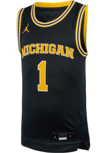 Nike Michigan Wolverines Youth Replica Navy Blue Basketball Jersey