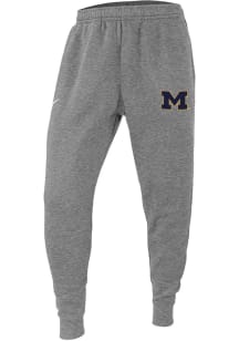 Nike Michigan Wolverines Mens Grey Club Fleece Sweatpants
