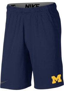 Nike Michigan Wolverines Mens Blue Hype Shorts