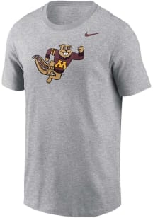 Nike Minnesota Golden Gophers Grey Alt Logo Short Sleeve T Shirt