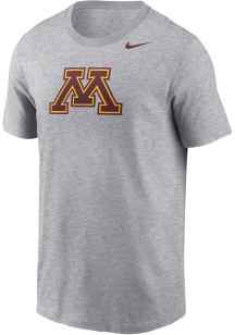 Nike Minnesota Golden Gophers Grey Primary Logo  Legend Short Sleeve T Shirt