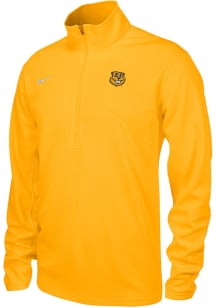 Nike Minnesota Golden Gophers Mens Gold Alt Logo Long Sleeve Qtr Zip Pullover