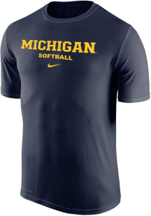 Nike Michigan Wolverines Blue Legend Style Short Sleeve T Shirt