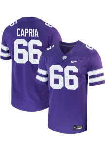Michael Capria  Nike K-State Wildcats Purple NIL Game Football Jersey