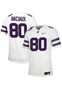 Will Anciaux  Nike K-State Wildcats White NIL Game Football Jersey