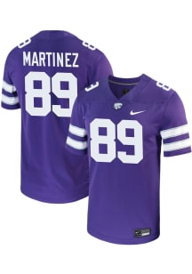 Zayden Martinez  Nike K-State Wildcats Purple NIL Game Football Jersey