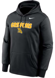 Nike Missouri Western Griffons Mens Black Therma Script Mascot Hood