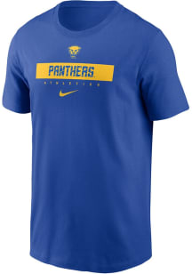 Nike Pitt Panthers Blue Dri-Fit Short Sleeve T Shirt