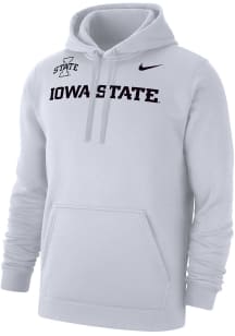 Nike Iowa State Cyclones Mens White Club Fleece Whiteout Long Sleeve Hoodie
