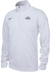 Nike Iowa State Cyclones Mens White Training Whiteout Long Sleeve Qtr Zip Pullover
