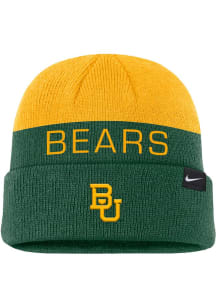 Nike Baylor Bears Green Terra Cuff Mens Knit Hat