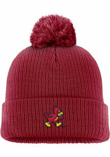 Nike Iowa State Cyclones Crimson Peak Cuff Pom Design Mens Knit Hat