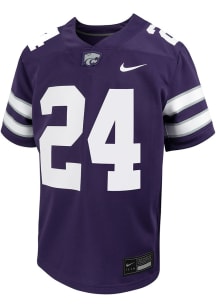 Nike K-State Wildcats Boys Purple Replica No 24 Football Jersey