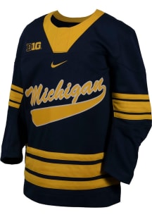 Nike Michigan Wolverines Youth Blue Hockey Hockey Jersey