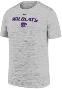 Nike K-State Wildcats Youth Grey Velocity Short Sleeve T-Shirt