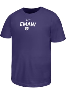 Nike K-State Wildcats Youth Purple Cotton Short Sleeve T-Shirt