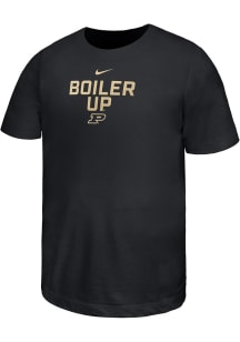 Nike Purdue Boilermakers Youth Black Cotton Short Sleeve T-Shirt