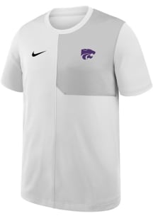 Nike K-State Wildcats Youth White UV Coach Top Short Sleeve T-Shirt