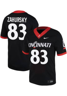 Devyn Zahursky  Nike Cincinnati Bearcats Black Game Name And Number Football Jersey