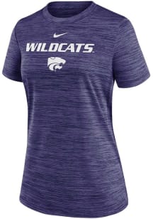 Nike K-State Wildcats Womens Purple Velocity T-Shirt