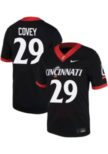 Manny Covey  Nike Cincinnati Bearcats Black Football NIL Game Football Jersey