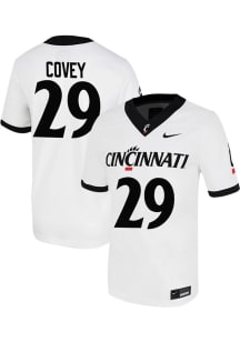 Manny Covey  Nike Cincinnati Bearcats White Football NIL Game Football Jersey