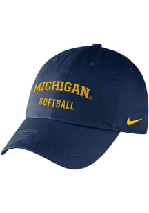 Nike Michigan Wolverines Campus Graphic Adjustable Hat - Blue