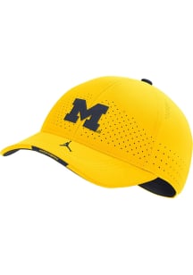 Nike Michigan Wolverines Yellow Youth Sideline L91 Youth Adjustable Hat