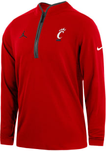Nike Cincinnati Bearcats Mens Red Jordan Victory Long Sleeve Qtr Zip Pullover